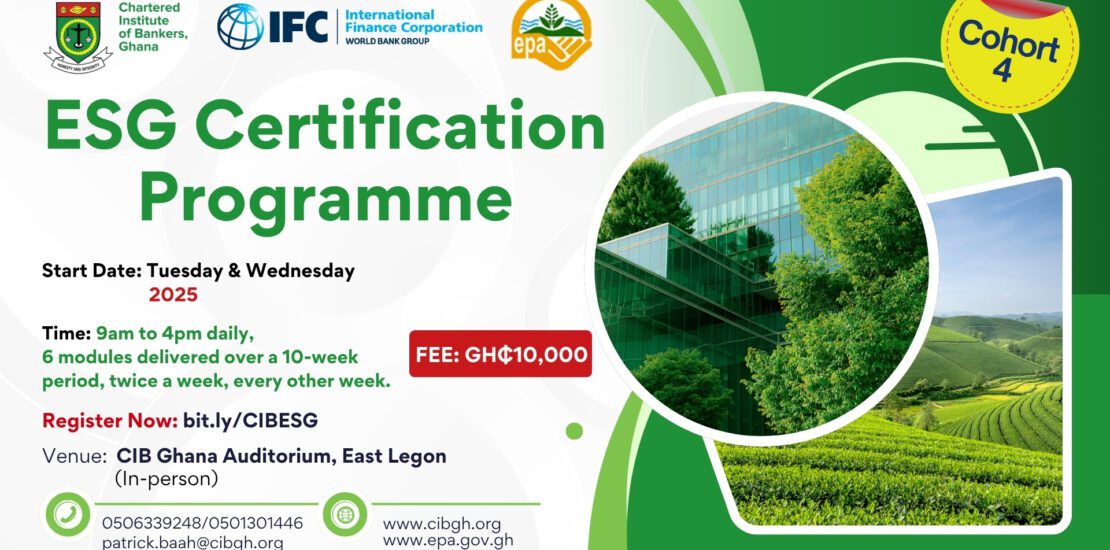 Enroll in the CIB Ghana ESG Certification Programme