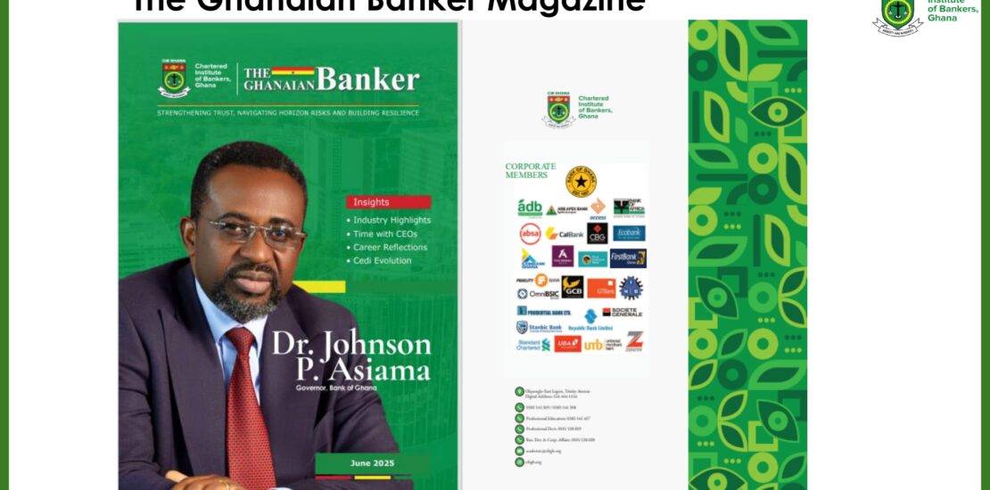 Front and Back Page of the Ghanaian Banker Magazine